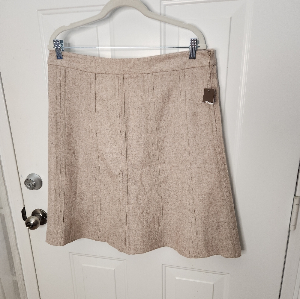 NWTβ Merona Wool Blend A-Line Heather Lined Skirt Size 14